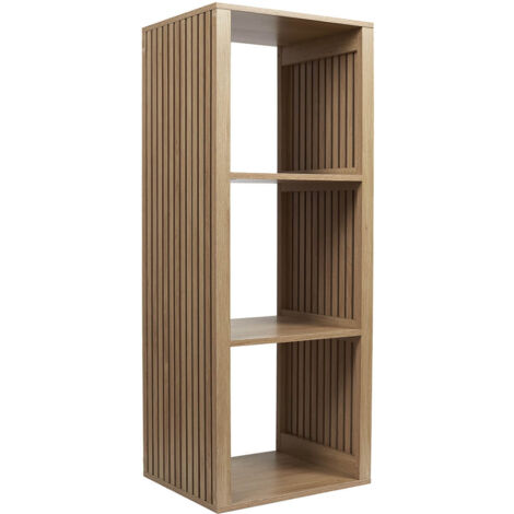 PAJAN - Rangement 3 Cases Effet Bois avec Tasseaux (1/5)