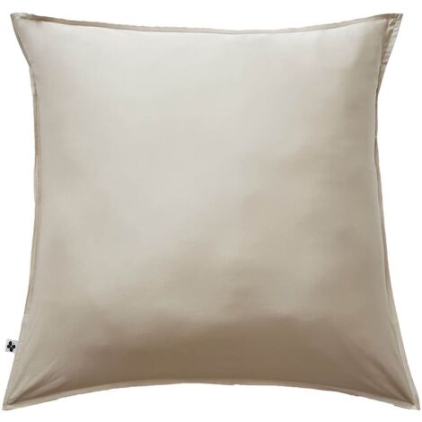 DALIA - Taie d'Oreiller 63x63cm 100 % Viscose de Bambou Pampa (1/3)