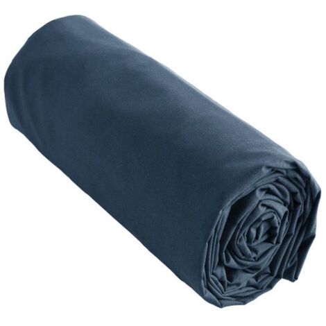 SAMIA - Drap Housse 90x200cm Coton Coloris Mûre