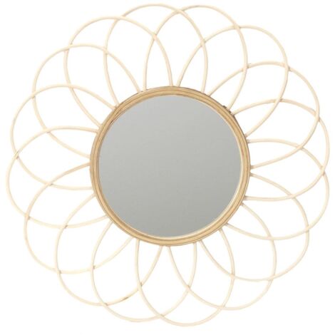 Miroir Rotin Rosace Ø56 cm (1/5)