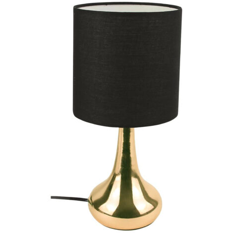 Lampe Tactile Noire et Dorée (1/5)