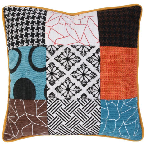 Coussin Déhoussable 40cm Motif Patchwork (1/5)