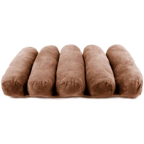 Coussin de Relaxation Modulable Tissu Doux Marron (1/5)