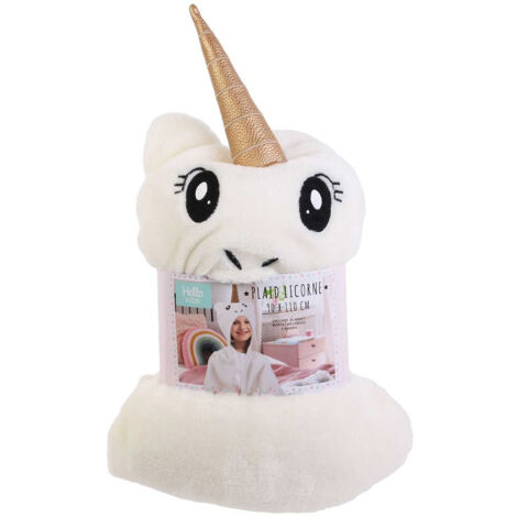 Plaid Ultra Doux Capuche Licorne (1/4)