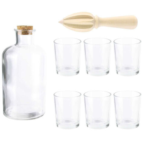 Coffret Rhumerie avec 1 Carafe 6 verres et Presse-Agrumes (1/4)