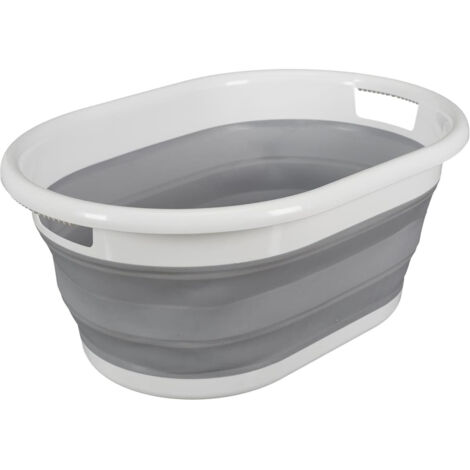 Panier à Linge Rétractable 17L avec Poignées (1/4)