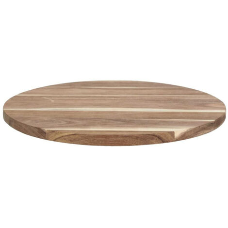 Plateau Tournant Ø35cm en Acacia Massif (1/5)