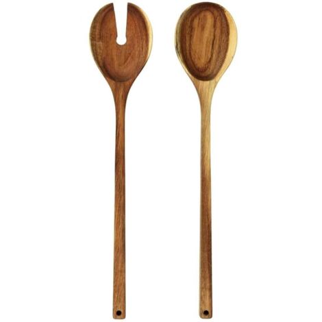 Couverts de Service en Acacia Naturel