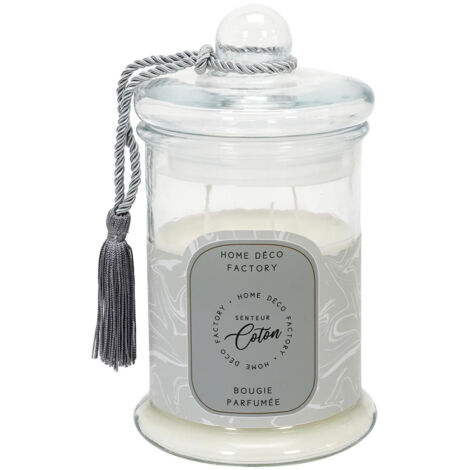 Bougie Bonbonnière Parfumée Senteur Coton H23,5cm (1/3)