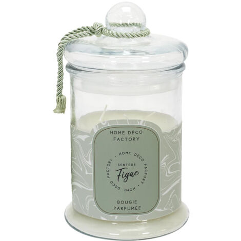 Bougie Bonbonnière Parfumée Senteur Figue H23,5cm (1/3)
