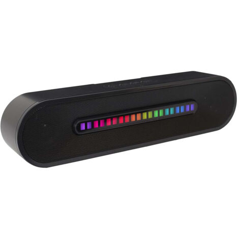 Enceinte Sans Fil Ovale 2x5W avec Lumières LED (1/5)