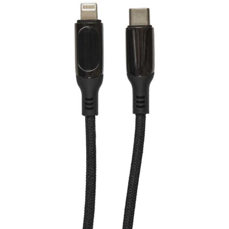 Câble de charge USBC to Compatible iPhone / iPad avec écran LCD affichage Wattmètre 30 Watt 1 mètre (1/4)