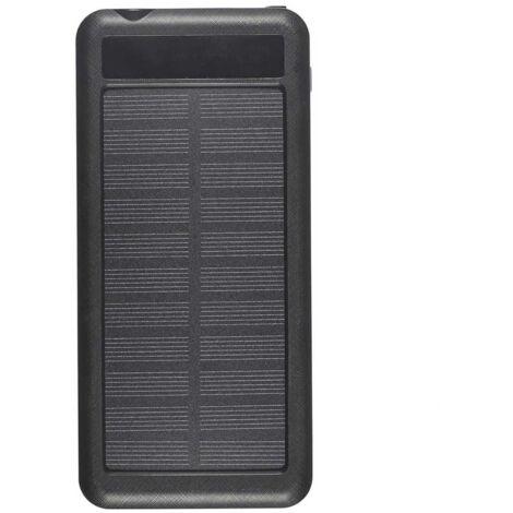Batterie solaire portable 10000mAh avec câble multiports
