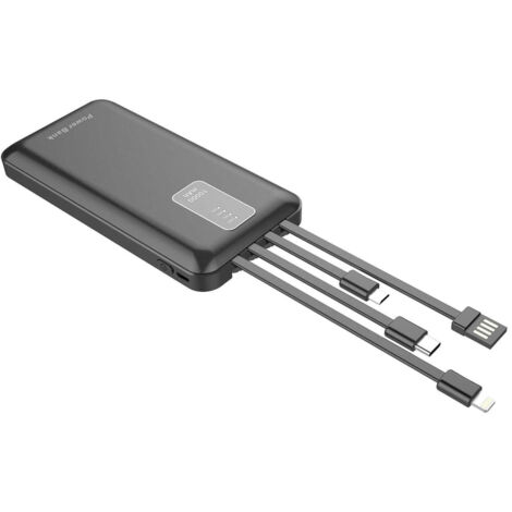 Batterie de Secours Externe 10000mAh 4-en-1
