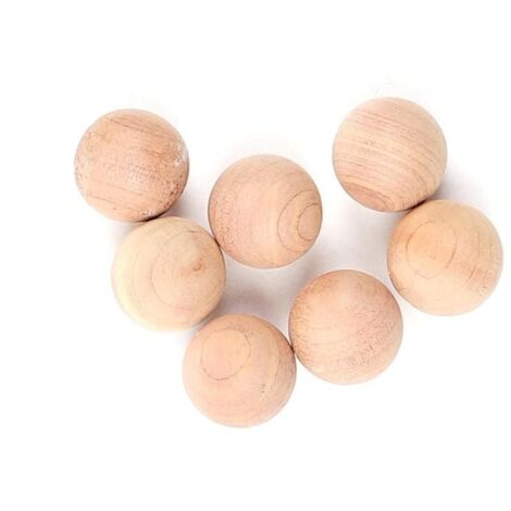 Billes en Bois de Cèdre Naturel pour Absorption d'Humidité et Élimination des Odeurs - Protection Anti-Mites (1/3)