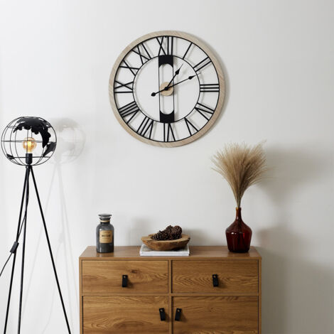 Horloge murale mappemonde ajourée | Horloges | Pier Import