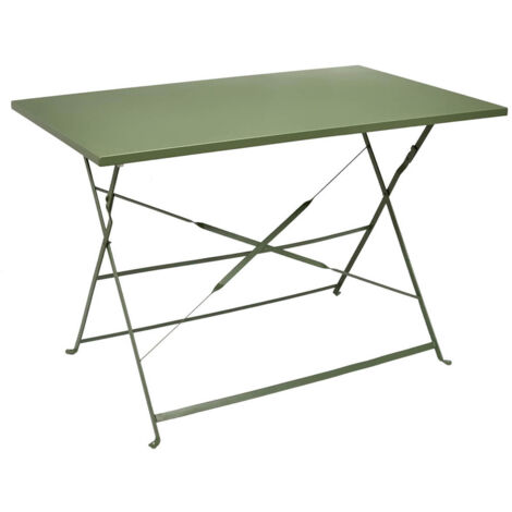 Table de Jardin Pliante 110x70cm Coloris Kaki - MANAE (1/5)