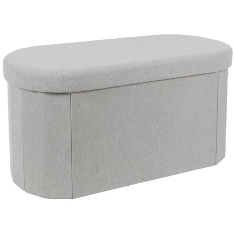 Coffre Banc Pliable Gris 76x38 cm (1/5)