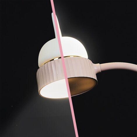 Lampe De Bureau Fille Rose Kawaii Chat LED Flexible - Lampe De Nuit Protection Yeux Chambre Lecture