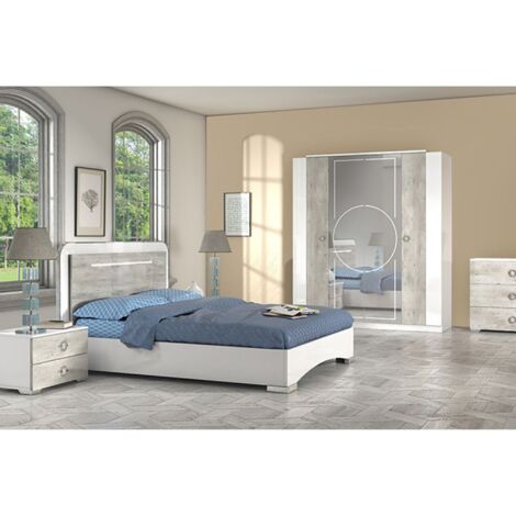 GOYA - Chambre Complète 160x200cm avec Commode