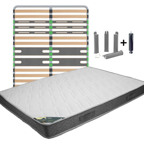 JAVA - Pack matelas + AltoZone 160x200 + Pieds (1/5)
