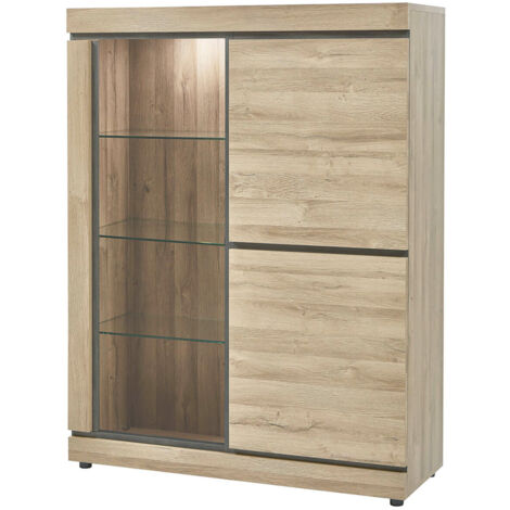 MASSIRE - Vitrine 2 Portes et 1 Porte Vitrée (1/5)