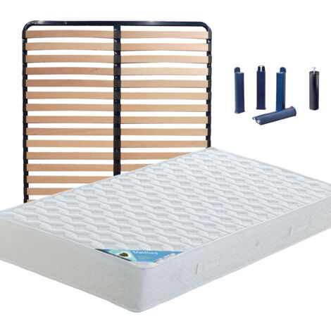 MALDIVES - Pack Matelas + Lattes 160x200 + Pieds (1/5)
