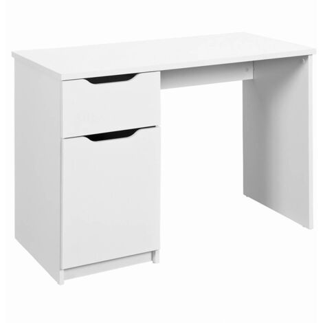 JENNY - Bureau 1 Porte 1 Tiroir Coloris Blanc