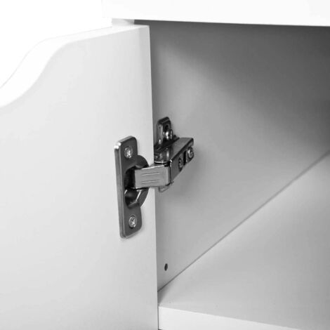 JENNY - Bureau 1 Porte 1 Tiroir Coloris Blanc