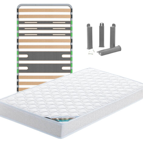 CHYPRE - Pack Matelas + AltoZone 90x200 + Pieds (1/5)