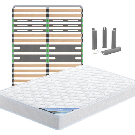 IBIZA - Pack Matelas + AltoZone 140x200 + Pieds (1/5)