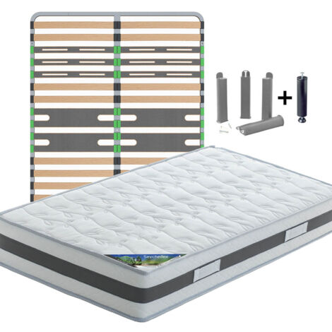 SEYCHELLES - Pack Matelas + AltoZone 160x200 + Pieds (1/5)