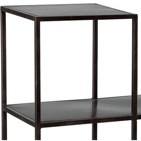 Maison Exclusive - Étagère D'angle 3 Niveaux Marron Foncé Et Noir 45 5x31 5x120 Cm 88164557