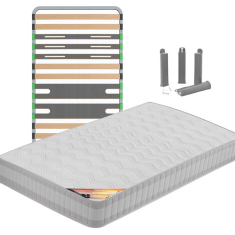 TAHITI - Pack Matelas + AltoZone 90x190 + Pieds (1/5)