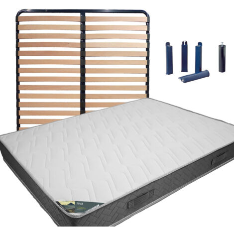 JAVA - Pack Matelas + AltoLattes 160x200 + Pieds (1/5)
