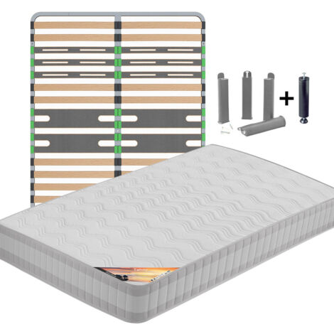 TAHITI - Pack Matelas + AltoZone 160x200 + Pieds (1/5)