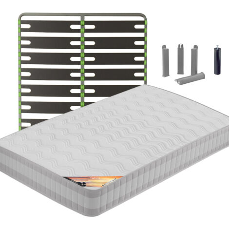 TAHITI - Pack Matelas + AltoSenso 160x200 + Pieds (1/5)