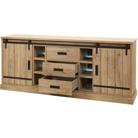 CEDRA - Buffet Multi-Rangements Industriel avec Leds