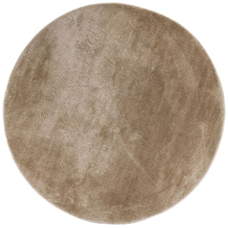 BLOOM - Tapis Doux Rond à Poils Ras Sable Ø160cm