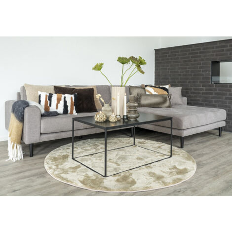 BLOOM - Tapis Doux Rond à Poils Ras Sable Ø160cm