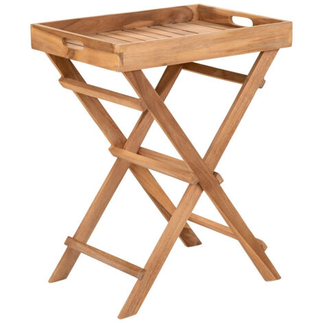 HORIZON - Table Basse d'Appoint H.49,5cm en Teck (1/5)