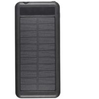 Batterie solaire portable 10000mAh avec câble multiports