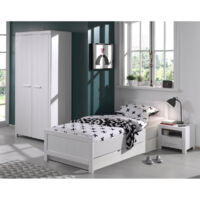 GASTON - Chambre 90x200cm + Armoire 2 Portes