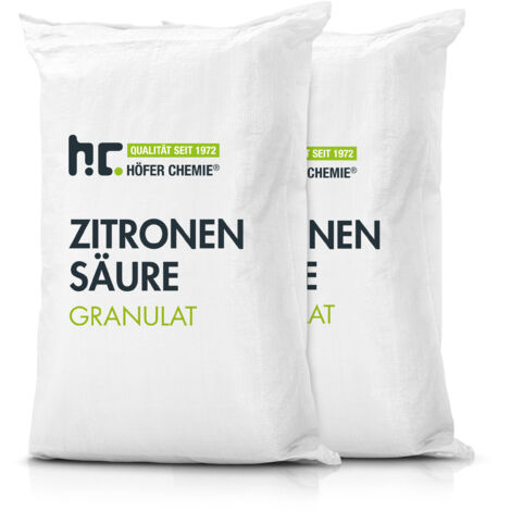 2x 25 kg Zitronensäure Granulat