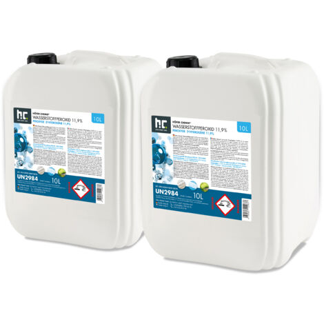 2x 10 L Wasserstoffperoxid 11,9%