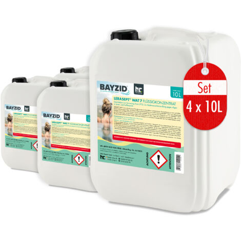 4x 10 L Lerasept® WAT 7 Aktivsauerstoff
