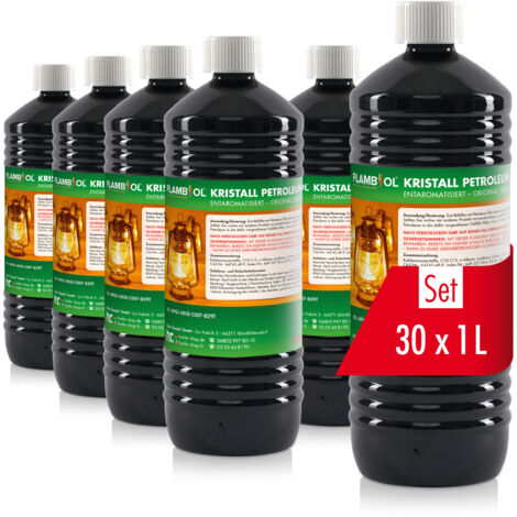 30x 1 L FLAMBIOL® Petroleum Heizöl in Flaschen