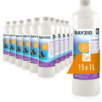 15x 1 L BAYZID® Flockungsmittel flüssig für Pools