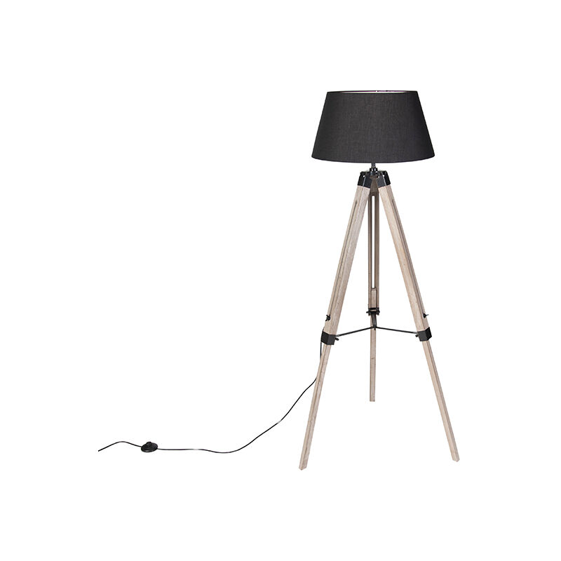 casa moda wooden tripod floor standing lamp