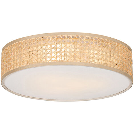 Oriental Ceiling Light Rattan 40 cm 3-Light - Tromma